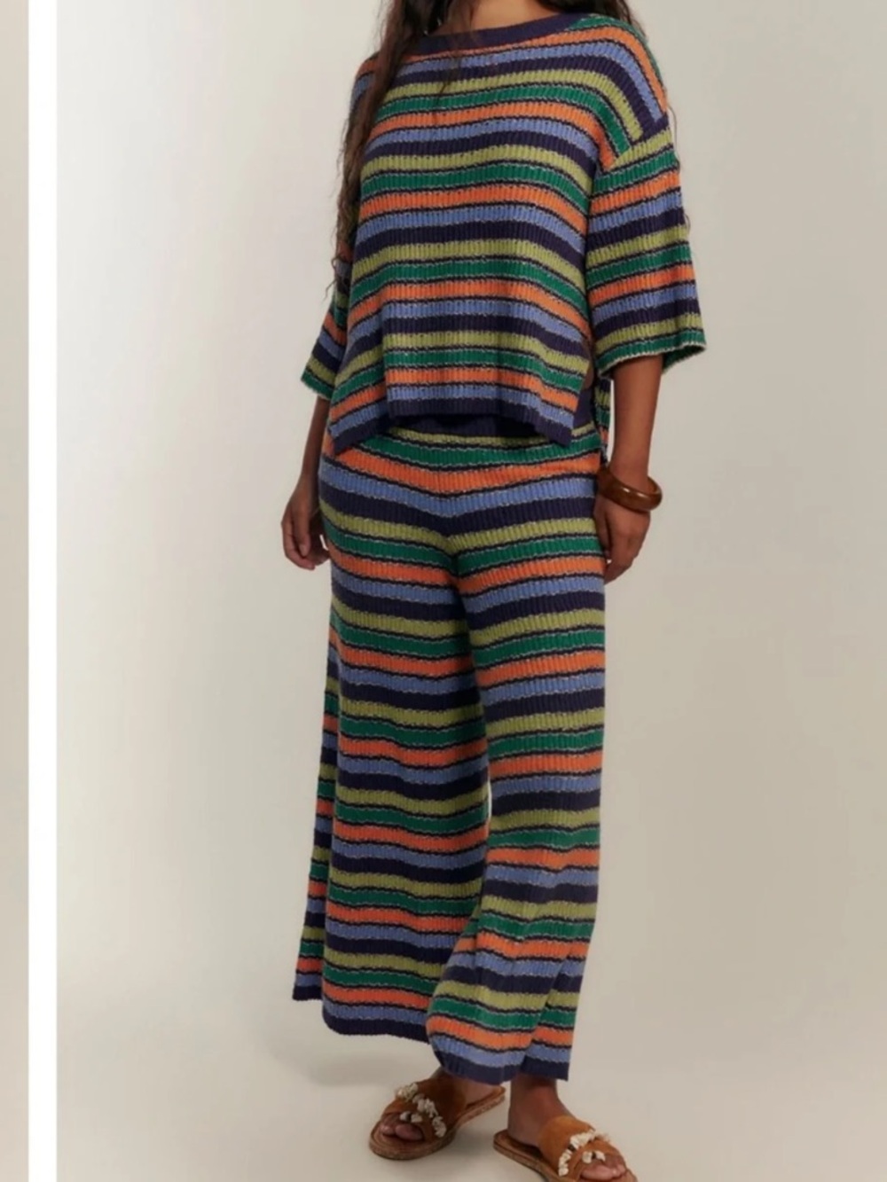 Free People Over the Rainbow Sweater Set